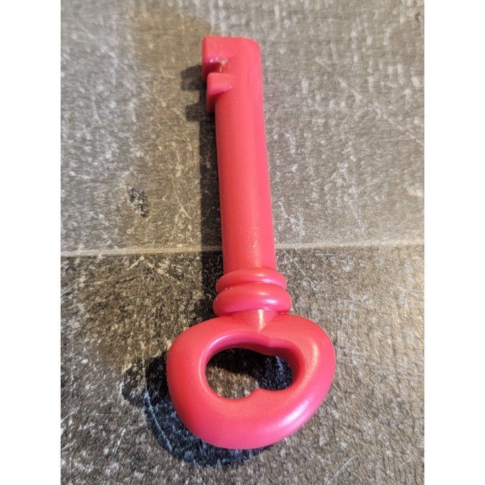 Red key play pretend toy figure doll accessory